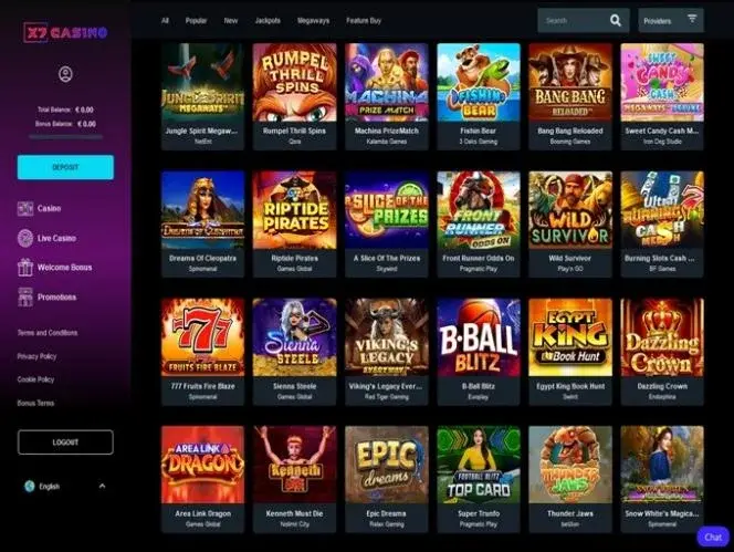X7 Casino screenshot